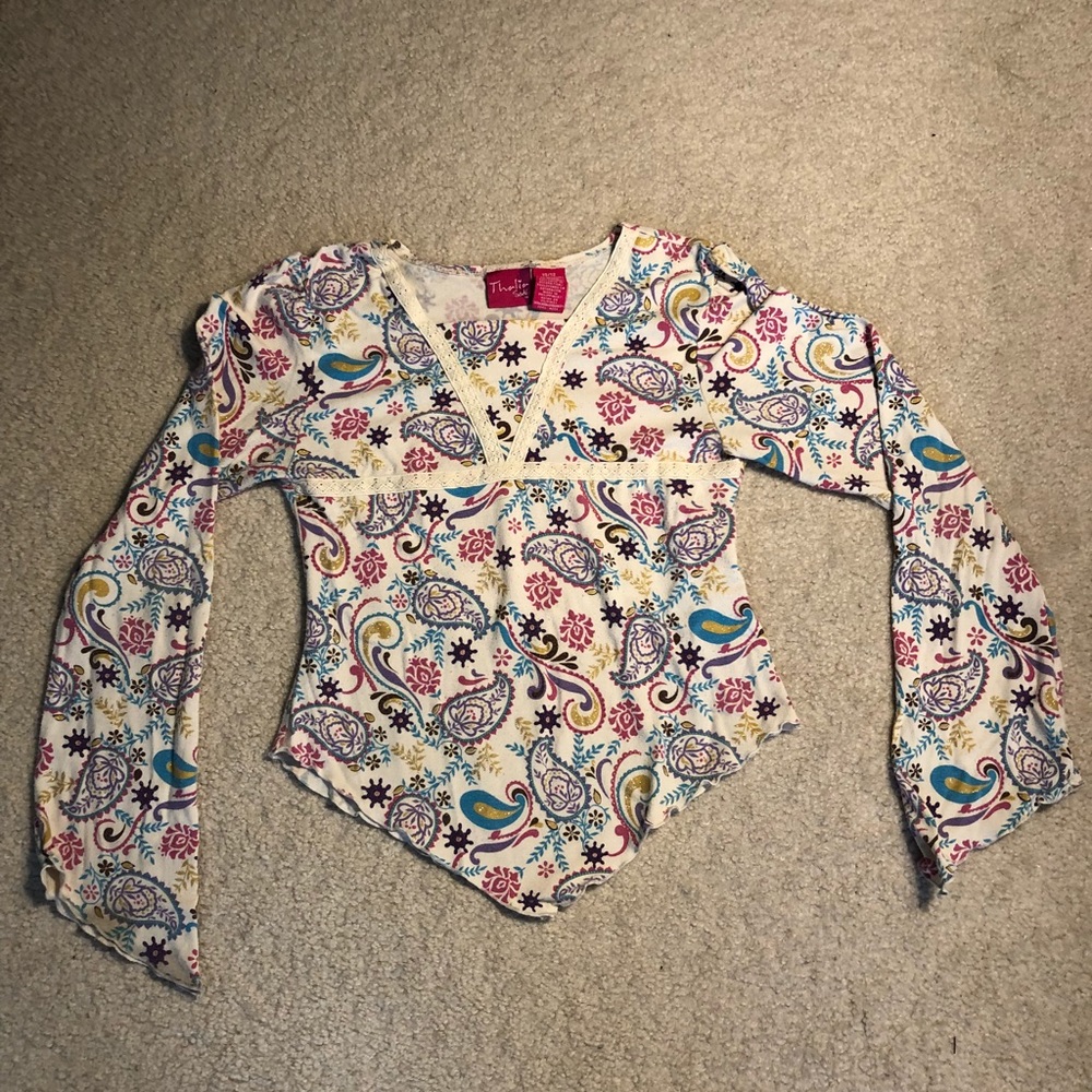 Girls glitter top
